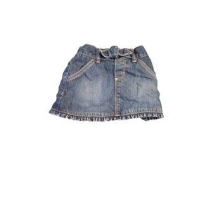 Osh'Kosh‎ girls floral pocket denim skirt